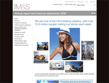 Tablet Screenshot of annualreport2008.marksandspencer.com