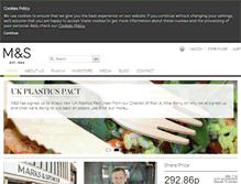 Tablet Screenshot of corporate.marksandspencer.com